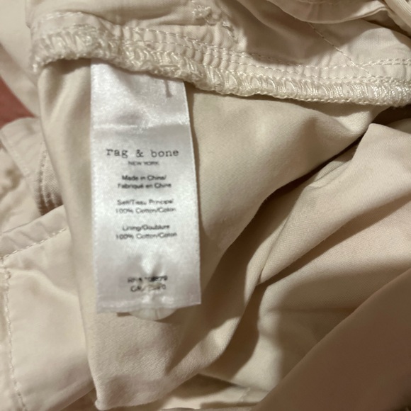 rag & bone field cotton cargo jogger in cream size 28 relaxed fit high waisted - Picture 10 of 11